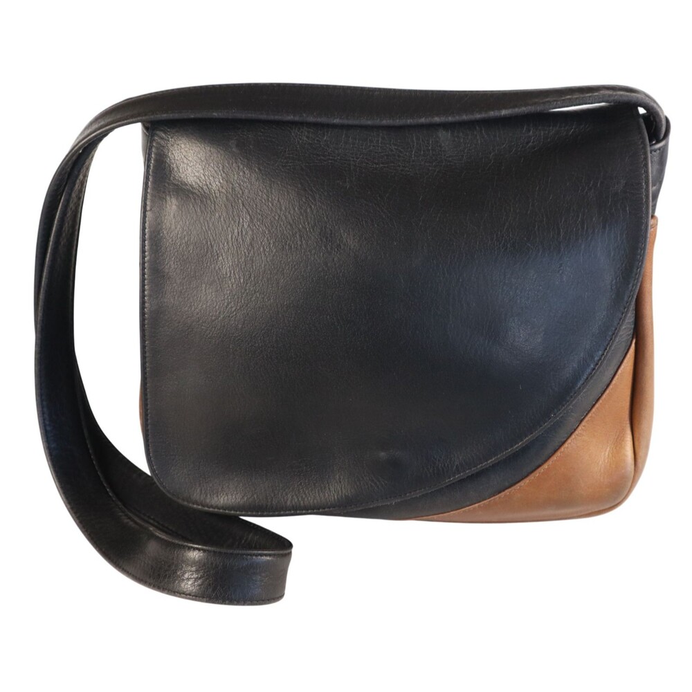 Frank Clegg Handcrafted Smooth Leather Flap Crossbody Shoulder Handbag Purse